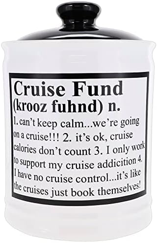 Ház Creek Cruise Alap Piggy Bank a Felnőttek Kerámia Cruise Vakáció Jar, Cruise Ajándékok