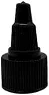 8 oz Tiszta Cosmo Műanyag Palackok -12 Pack Üres Üveget Újratölthető - BPA Mentes - illóolaj - Aromaterápia | Fekete Twist Top Kap - az