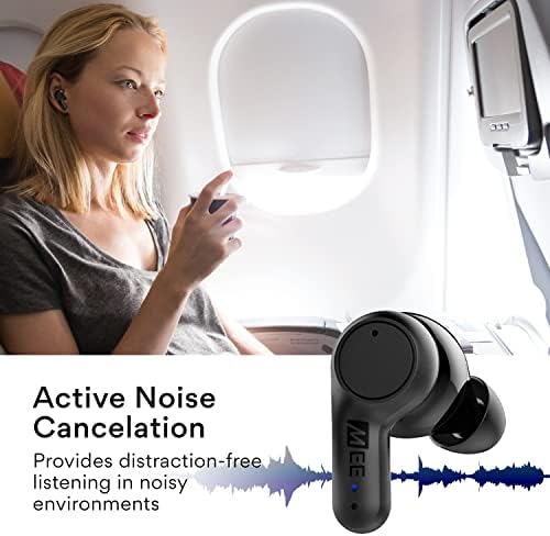 MEE audio Igazán Vezeték nélküli Aktív zajszűrő Fülhallgató az Ergonomikus Kialakítás, valamint 5 Óra Akkumulátor üzemidő (25 Óra Szereplő