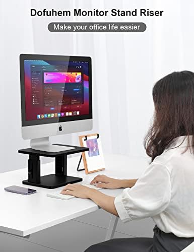 Dofuhem Monitor Állvány Kelő, Monitor Állvány Állítható Laptop Állvány Kelő Jogosultja, Számítógép Állvány Kompatibilis TV,