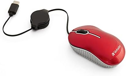 Szó szerinti Vezetékes Optikai Számítógép Mini USB-C Egér - Plug & Play Vezetékes Utazási Egér – Vörös 70745
