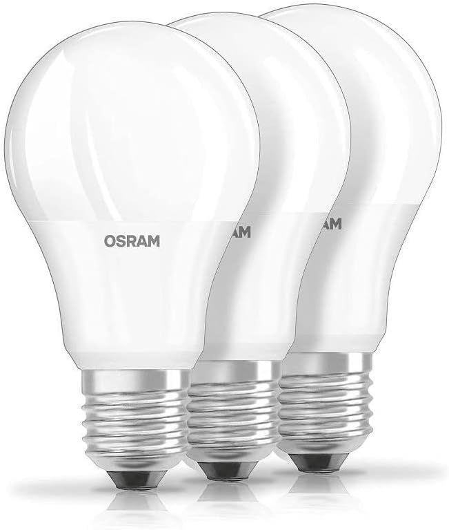 OSRAM LED Lámpa/E27 Alap/Meleg Fehér (2700 K)/Helyettesíti 60 W-os hagyományos Izzók/8.50 W/Hó/LED Alap Klasszikus Egy Csomag 3