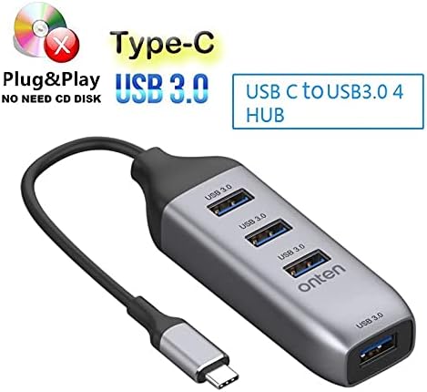 Csatlakozók Típus C-Hub 4 az 1-ben USB-C HUB Multi-Function Plug and Play USB3.0 Splitter Port Laptop Dokkoló Állomás Átalakító