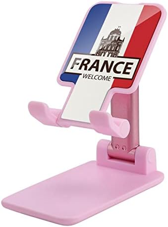 Franciaország Üdv Zászló Összecsukható Mobiltelefon Állvány, Állítható Szög Magasság Tabletta Asztal Jogosultja