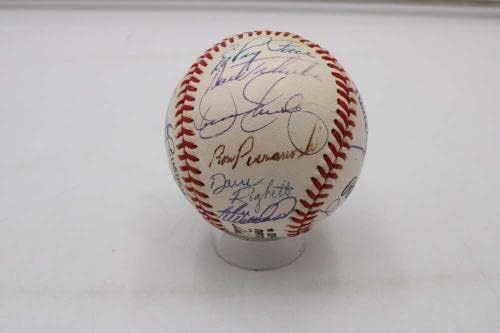 Mariano Rivera/hoffman/eckersley +19 Aláírt Baseball Autogramot Szövetség Loa D7281 - Dedikált Baseball