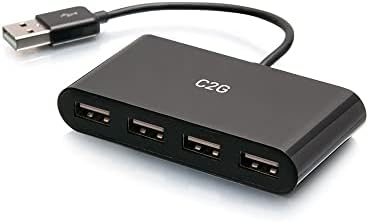 C2G 4-Port USB-A 3.0 Hub - a superspeed USB 5Gbps, Fekete (C2G54462)