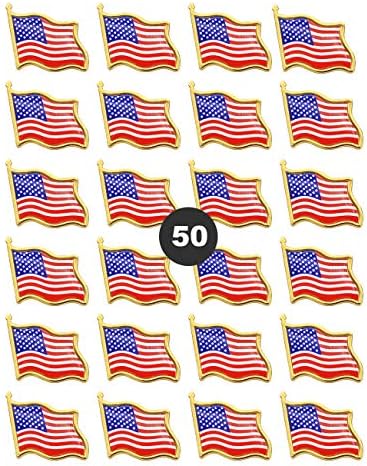 Amerikai Zászló Hajtóka Csapok - USA Hullámzó Zászló Csapok Egyesült Államok MINKET Jelvény Csapok bross-24/50/100 csomag