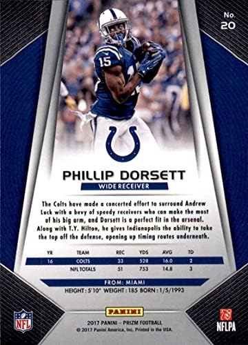 2017 Panini Prizm 20 Phillip Dorsett Indianapolis Colts