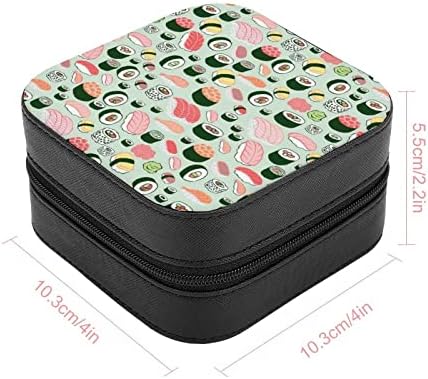 Sushi Minta Női Prémium Utazási Kis Ékszeres Doboz, Nyaklánc, Gyűrű, Tároló Szervező Mini vitrin