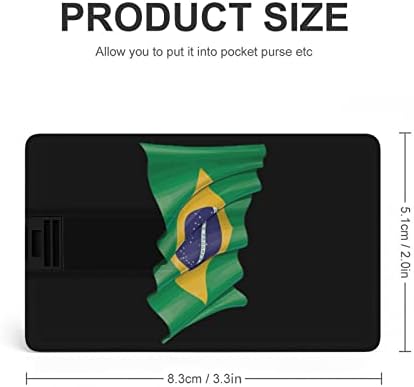 Brazil Zászló Hitel, Bank Kártya, az USB Flash Meghajtók Hordozható Memory Stick Kulcsot Tároló Meghajtó 32G