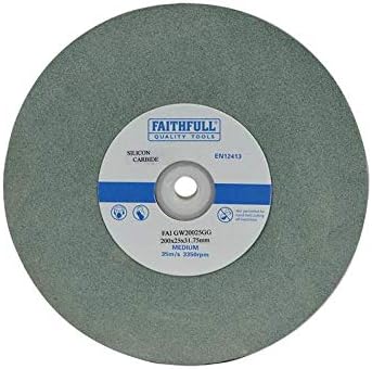 Faithfull FAIGW15020GG Padon köszörűkorong Zöld Szilícium-Karbid 150mm x 20mm