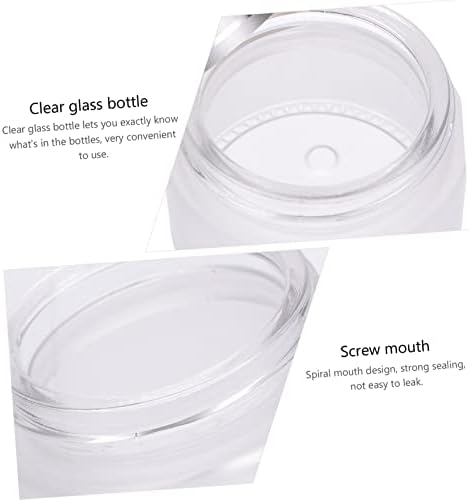 FOMIYES 12db Cukormáz Krém Jar Kis üvegeket Üveg Utazási Konténerek Krémes Smink Konténerek Tiszta Edénybe Kozmetikai Minta Konténer