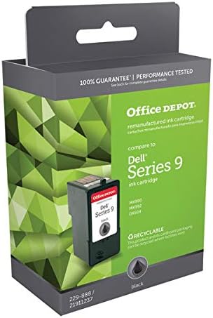 Office Depot® - Utángyártott Tintapatron - Dell® Mk992 / Mk990 Utángyártott Fekete Tintapatron - Fekete