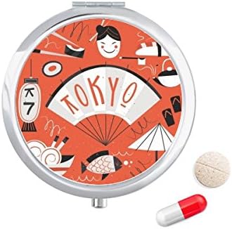 Sushi Gésa Japán Tokyo Japán Tabletta Esetben Zsebében Gyógyszer Tároló Doboz, Tartály Adagoló
