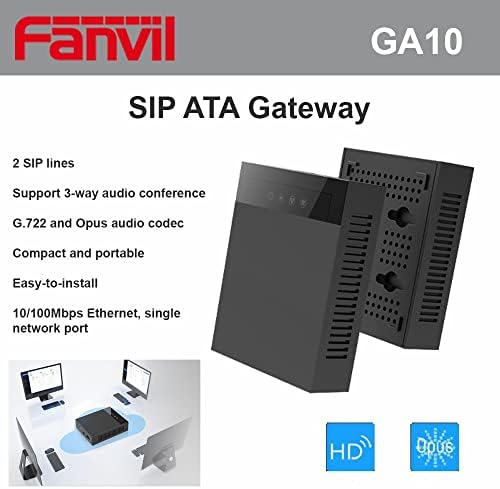 Fanvil GA10 SIP-ATA Átjáró 2 SIP-Vonalak Egységes Hálózati Port