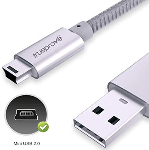 TrueProve 6FT Pro Mini USB Kábel, 2.0 Típusú Mini B tápkábel Adatok Töltő Kábel a GoPro Hero 3+, Hero HD, PS3 Kontroller,