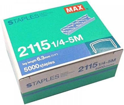 Max Tűzőkapcsok 2115 1/4-5M. Doboz 5000 Staples
