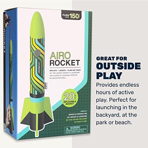 Hatalmas Móka! - Airo Rakéta™ Kézzel Indított Felfújható Rakéta Kit - Super Fly Sorozat - magában Foglalja a Gigantikus 20 Colos Felfújható