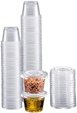 Zeml Részét Csésze Fedél (1 Uncia, 100-as Csomag) | Eldobható Műanyag Poharakat az Étel elkészítése, a mennyiségi Kontroll, Salátaöntet,