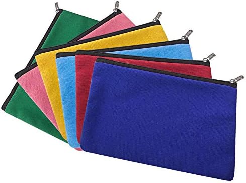 Aspire 6-Pack Többcélú Pamut Vászon táska, 7 x 5 Hüvelyk Iskola DIY Tasak - Természetes