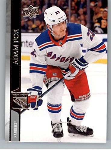 2020-21 Felső szint 121 Adam Fox New York Rangers NHL Jégkorong Trading Card