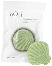 NORI KONJAC Szivacs 3 Csomag Shell Szivacs / Levendula, Tiszta, Zöld Tea - / Minden Típusú Bőr, Cleasnses, valamint exfolietes