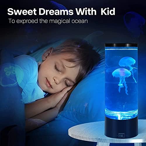 Medúza Lámpa Elektromos Medúza Tartály Akvárium-színváltó Hangulat Lámpa lakberendezési Bűvös lámpa Éjszakai Fények Ajándék