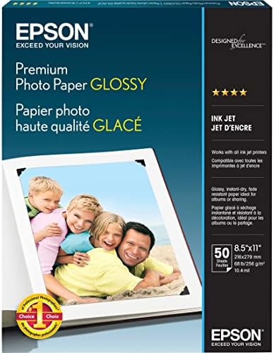 Epson S041464 Premium Photo paper Papírt, 68 kg., Magasfényű, 5 x 7 (Csomag 20 Lap)