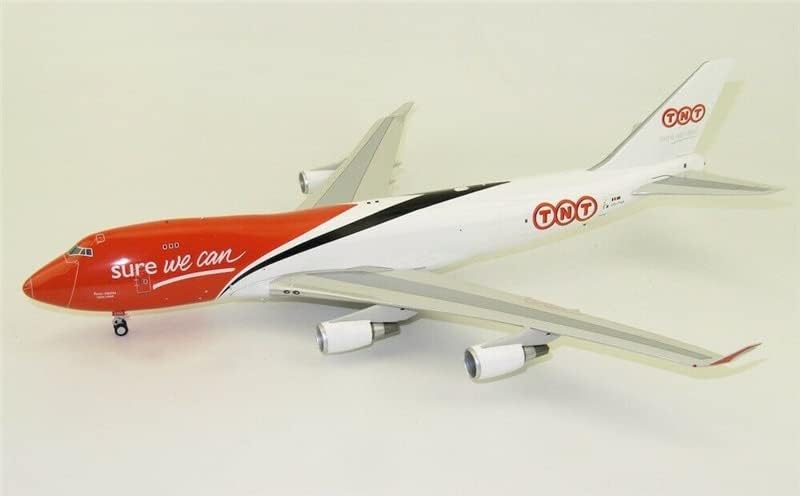 Fedélzeti 200 TNT a Boeing 747-400 OO-THA állvánnyal Limited Edition 1/200 FRÖCCSÖNTÖTT Repülőgép Előre elkészített Modell