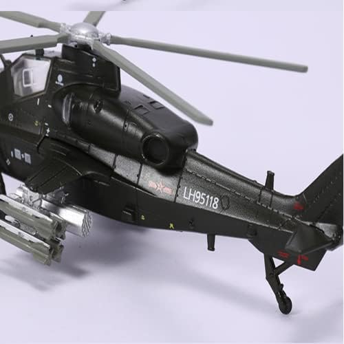 1/100 Skála Kínai Fegyveres WZ-10 Helikopter Légi jármű Modell Alufelni Modell Fröccsöntött Repülő Modell Gyűjtemény
