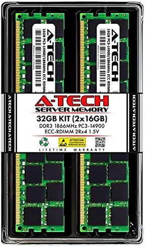 Egy-Tech 32 gb-os Készlet (2x16GB) Memória RAM a HP Z800 Munkaállomás - DDR3, 1866 mhz-es PC3-14900 ECC Regisztrált RDIMM
