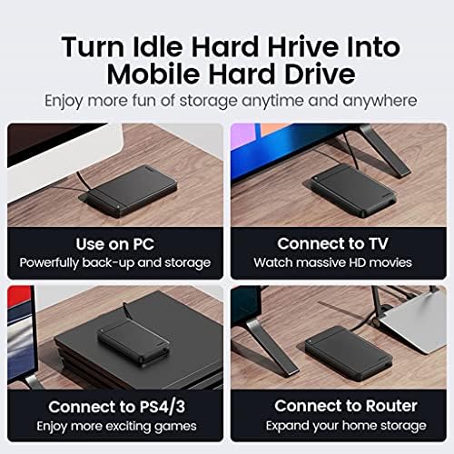 LHLLHL HDD-Case 2.5 SSD Esetében a SATA-USB HDD Caddy Hordozható Rögzített Kábel Dokkoló Állomás Külső Merevlemez, SSD Meghajtó Esetében