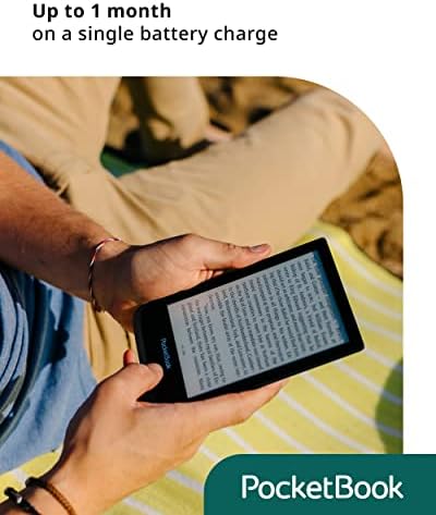 Pocketbook Touch Lux 5 | E-Book Olvasó | Fény-Mentes & Eye-Barát E-Ink Technológia | 6ʺ Érintőképernyő, HD Felbontás | Wi-Fi