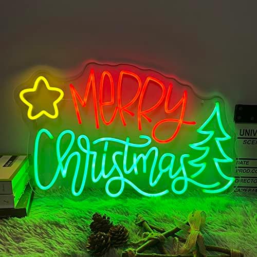 Karácsonyi neonok Csillag, Fa, Otthon Dekoráció Színes Éjszakai Fény Piros Harang neonok LED Lámpa, Fali Dekoráció Gyerek Szoba Bár