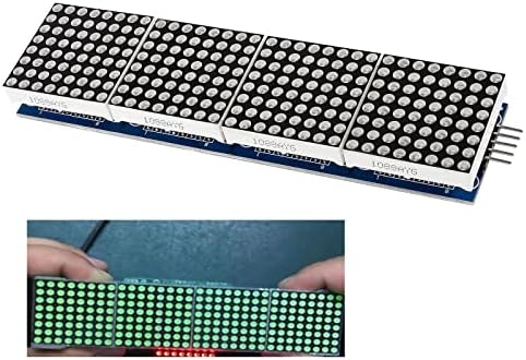 SIPYTOPF MAX7219 Mátrix Modul,32x8 4 az 1-LED Kijelző 5Pin Vonal,az Arduino Raspberry Pi Mikrokontroller (Zöld)...