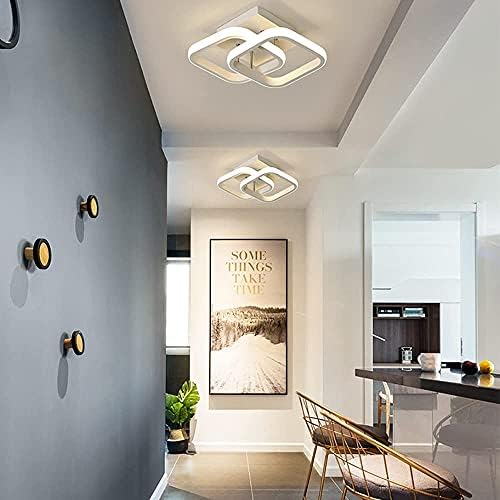 REYDELUZ Mennyezeti Fény Négyzetméter Modern LED-es Alumínium Fehér Fekete Kis Mennyezeti Lámpa a Bejárati Folyosón Hivatal Hálószoba