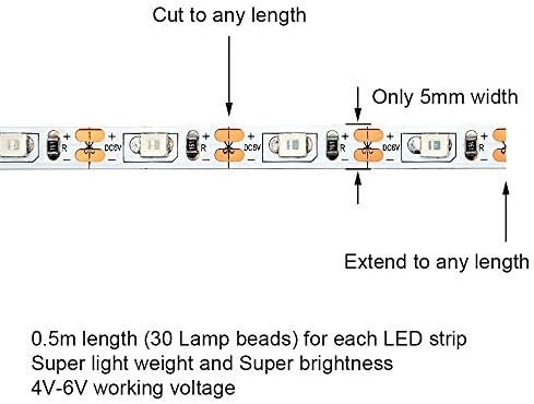 elechawk távirányítós LED Szalag az RC merevszárnyú Repülőgép Repül Szárny Gép AR Szárny Drón Modell Autó Teherautó