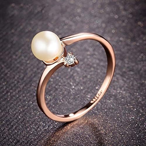 Divat Egyszerű Arany Gyöngy, Gyönyörű Gyűrűk Lányok divatos Gyémánt Cirkon Női Gyűrűk, a Nők Közös Gyűrű, Ékszerek, Vintage