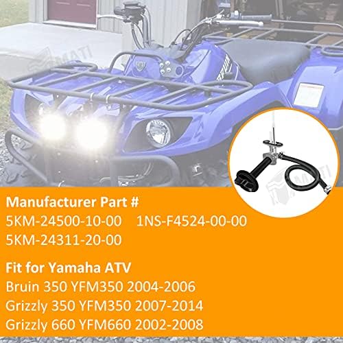 M MATI Üzemanyag Kakas a víztelenítő csap Assy & Kar Yamaha ATV Grizzly 350 660 Bruin 350 YFM350 YFM660 5 KM-24500-10-00 Üzemanyag