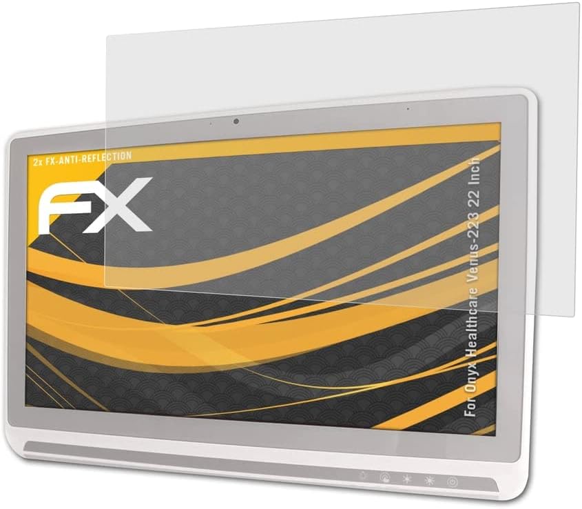 atFoliX képernyővédő fólia Kompatibilis Onyx Egészségügyi Vénusz-223 22 Hüvelykes Képernyő Védelem Film, Anti-Reflective, valamint Sokk-Elnyelő