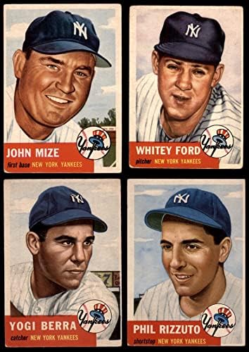 1953 Topps New York Yankees Csapatát Set New York Yankees (Set) VG Yankees