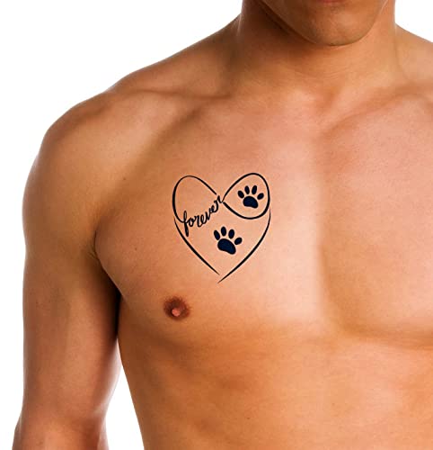 Tartós 1-2 Hét Szívek Lé Tinta Ideiglenes Tetoválás Macskák Félig Állandó Felnőtt Nő Szíve a Macska a Kutya Mancsai Infinity