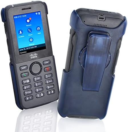 iGuerburn VoIP Telefon Esetében a Cisco 8821 & Cisco 8821-EX, Cisco Telefon tartó 360° Forgó övcsipesz (Kék)