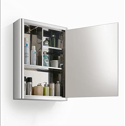 Egyetlen ajtó Rozsdamentes acél orvosságos Szekrény szervezni, smink, tároló, Fürdőszoba öltözködés tükör, használható nedves/száraz