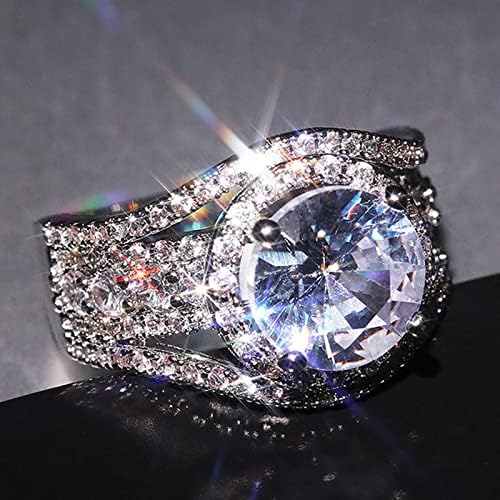 Gyémánt Gyűrű Női Gyűrű Női Társa Gyűrűk Ujját Gyűrűk Vintage Gyűrű Klasszikus Ékszerek, Lányok, Hölgyek, Esküvői Ajándékok
