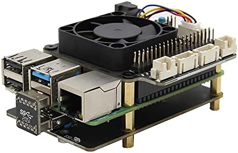 Geekworm a Raspberry Pi 4, X857 V2.0 mSATA SSD Terjeszkedés Tábla + X735 V3.0 energiagazdálkodás a Biztonságos Leállás & PMW hűtőventilátor