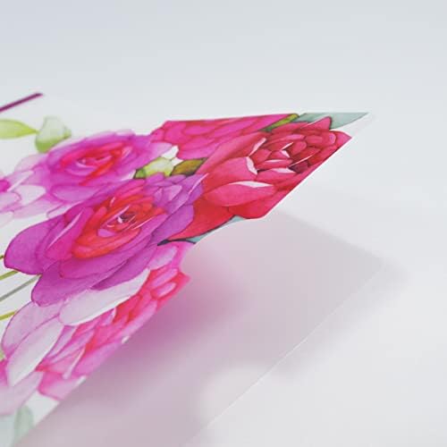 Frontia A4-es Méretű 8.27 x 11.69 Átlátszó Műanyag Mappa Virág Design Aranyos Froral Japán Import