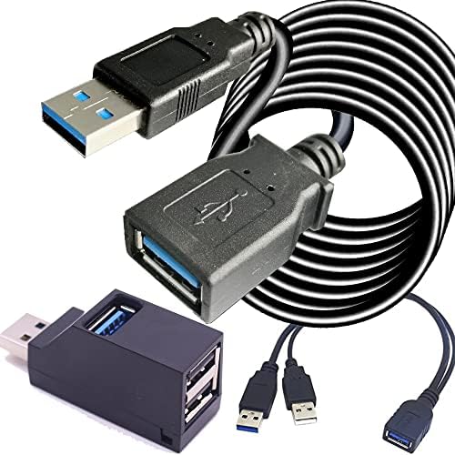 USB 3.0 Kábelt 50FT,USB 3.0 Kábel Hatalom HUB Kompatibilis a Samsung Galaxy S5, 3. Megjegyzés, Megjegyzés Pro 12.2 a WD Western