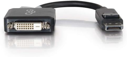 C2G Display Port Kábel, Display Port, DVI, Férfi-Női, Fekete, 8 cm, Kábelek, hogy Menjen 54321