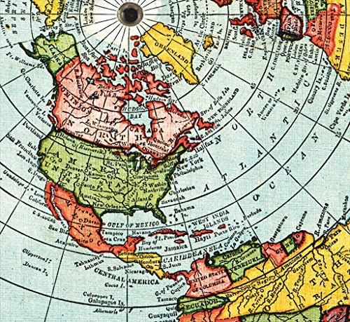 Lapos Föld Térkép - Gleason Új Szabvány Térkép A Világ - Nagy 24 x 36 1892 Posztert Tartalmaz, INGYENES könyveket, Sík Föld Matrica